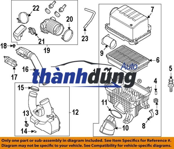 ỐNG HÚT VÀO BẦU LỌC GIÓ HONDA CIVIC 2011 | 17228RRAA00 - Ảnh 3