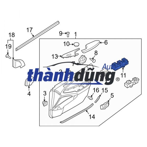 CÔNG TẮC NÂNG KÍNH TỔNG XE HYUNDAI TUCSON 2015 | 935702S0109P - Ảnh 4