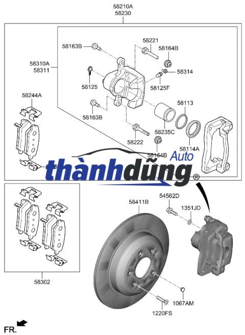 CUPPEN PHANH TRƯỚC TOYOTA CAMRY | AHV40 - Ảnh 4