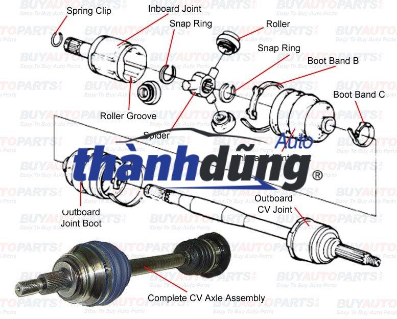 DẦU LÁP TRONG PHẢI ACURA MDX 2009 | 44306STXA51 - Ảnh 4