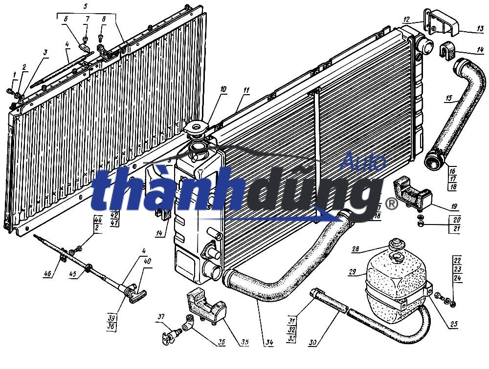 KÉT NƯỚC XE MITSUBISHI ZINGER 2012 | 1350A178 - Ảnh 4