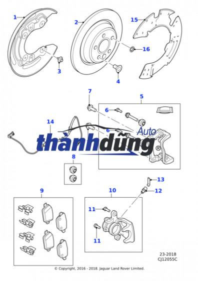 BỐ THẮNG TRƯỚC LEXUS LX470 2001-2007 | 0446560230 - Ảnh 3