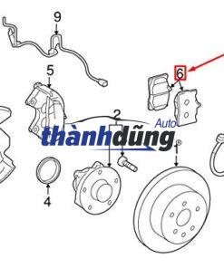 BỐ THẮNG TRƯỚC  LEXUS LX470 2001-2007 | 0446560230 - Ảnh 4