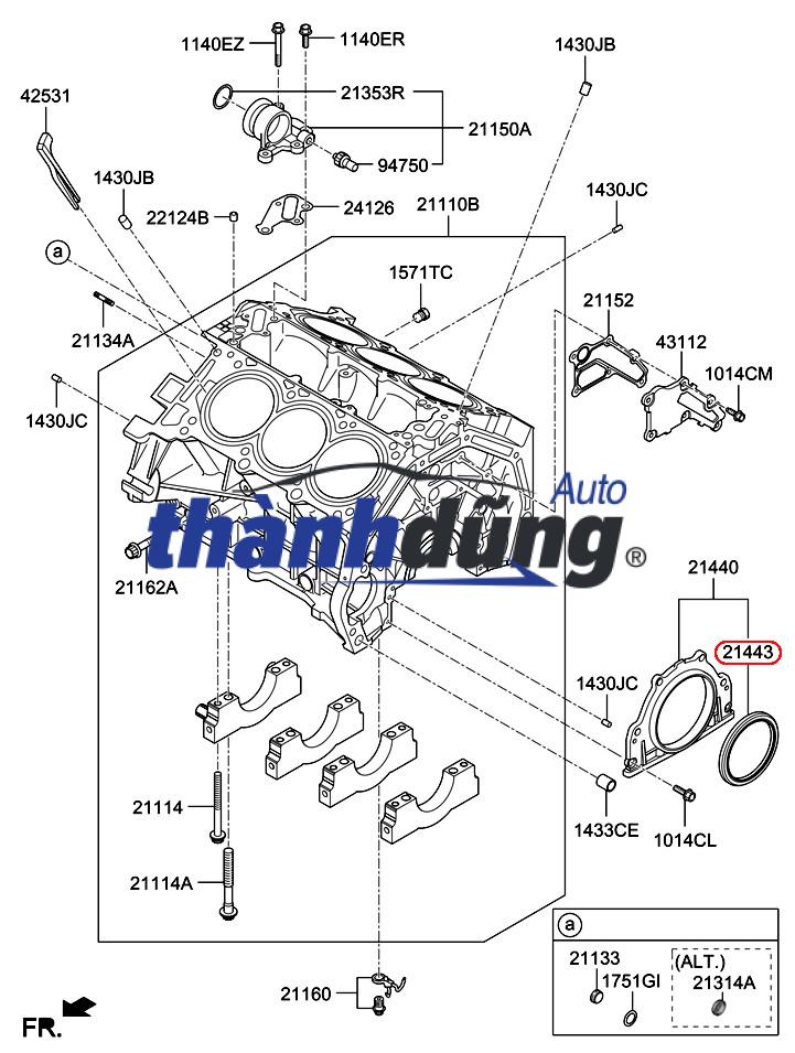 TRỤC CÂN BẰNG ĐỘNG CƠ HYUNDAI TUCSON | 233002G400 - Ảnh 4