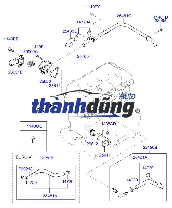 TUY Ô DẦU HỒI BÉC PHUN HYUNDAI PORTER 2 - Ảnh 4
