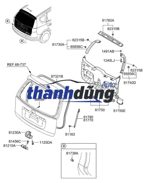 TI CHỐNG CỐP HẬU HYUNDAI I10 2023 - Ảnh 3