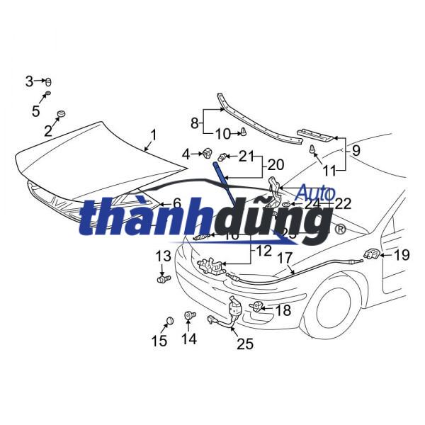 TI CHỐNG NẮP CAPO LEXUS RX450 2013 - Ảnh 3