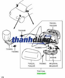 MẶT GƯƠNG CHIẾU HẬU MITSUBISHI XPANDER 2024 - Ảnh 4