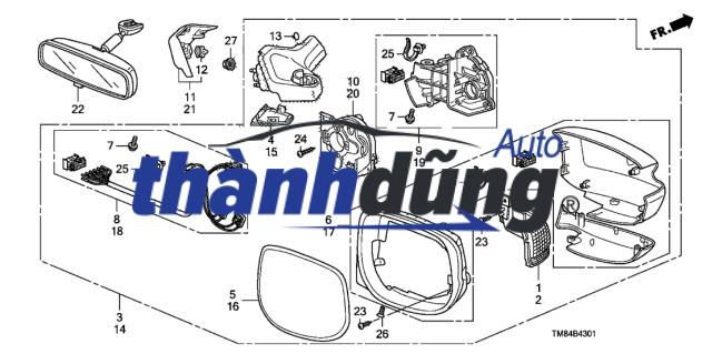 NẮP CHỤP CHÂN GƯƠNG XE DAEWOO MATIZ - Ảnh 4