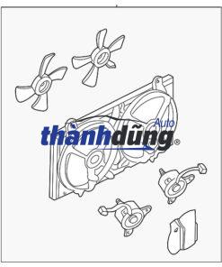QUẠT KÉT NƯỚC CHEVROLET CAPTIVA 2011 | 96629064 - Ảnh 4