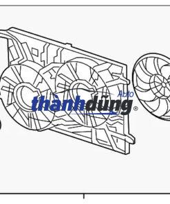 QUẠT KÉT NƯỚC CHEVROLET CAPTIVA 2011 | 96629064 - Ảnh 3
