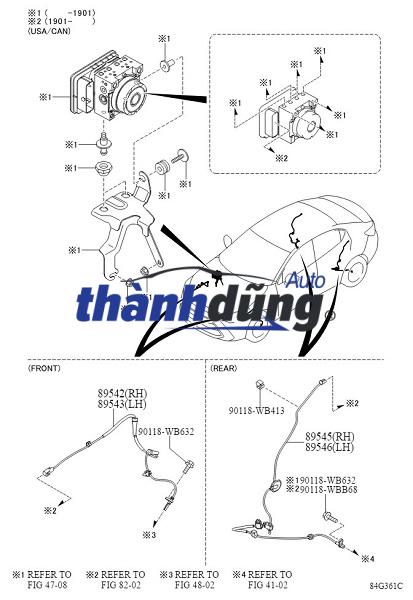 CẢM BIẾN ABS SAU MAZDA 2 | DA9L4371YA - Ảnh 3