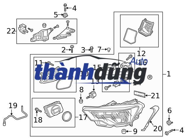 ĐÈN PHA PHẢI XE KIA MORNING 2014 | 921021Y000 - Ảnh 3