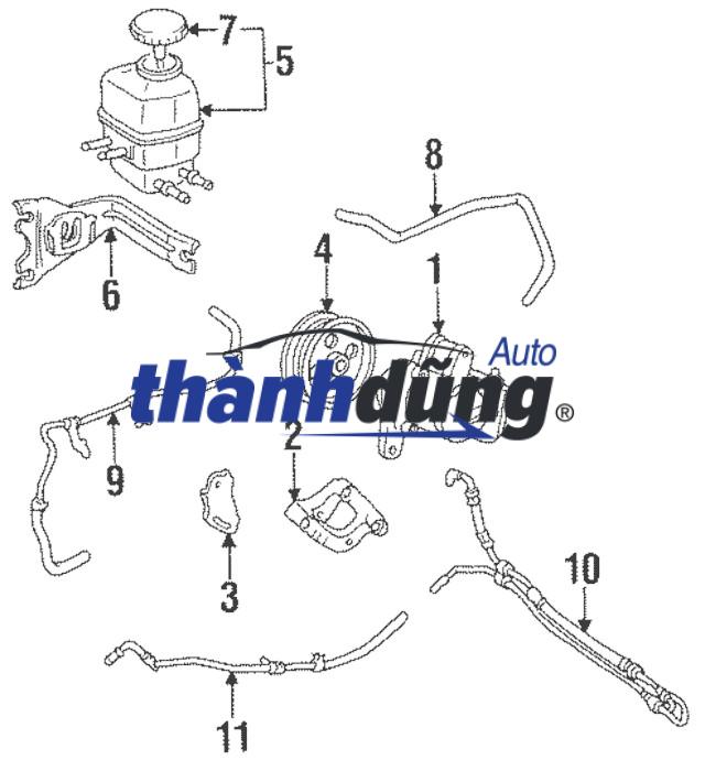 ỐNG DẦU TỪ BƠM ĐẾN THƯỚC LÁI TOYOTA CAMRY - Ảnh 3