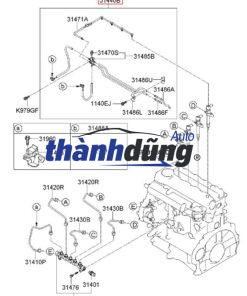 TUY Ô DẦU HỒI TURBO XE HYUNDAI SANTAFE 2010 | 282462F700 - Ảnh 3