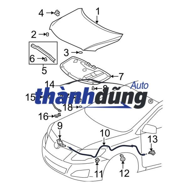 NẮP CAPO KIA FORTE 2016 | 66400A7600 - Ảnh 4