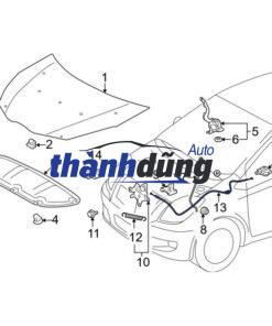 NẮP CAPO KIA FORTE 2016 | 66400A7600 - Ảnh 3
