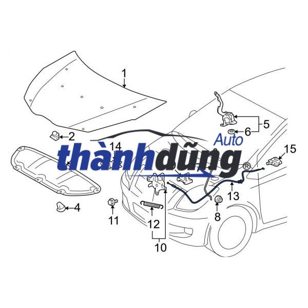 NẮP CAPO KIA FORTE 2016 | 66400A7600 - Ảnh 3