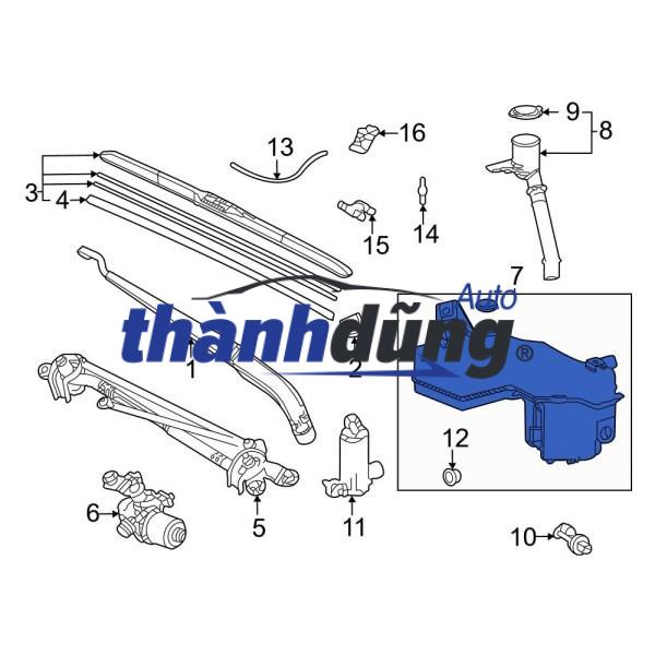 BÌNH NƯỚC XỊT KÍNH FORD TRANSIT V348 2019 | 7C19-13K185-AA - Ảnh 3