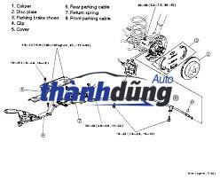 DÂY PHANH TAY XE KIA RONDO 2012 | 597701D100 - Ảnh 3