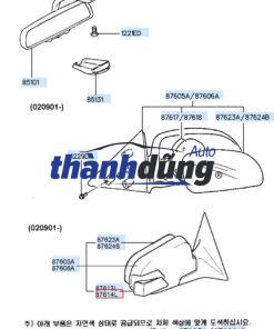 XI NHAN GƯƠNG XE FORD FOCUS 2015 | 8M5113B383BA - Ảnh 4