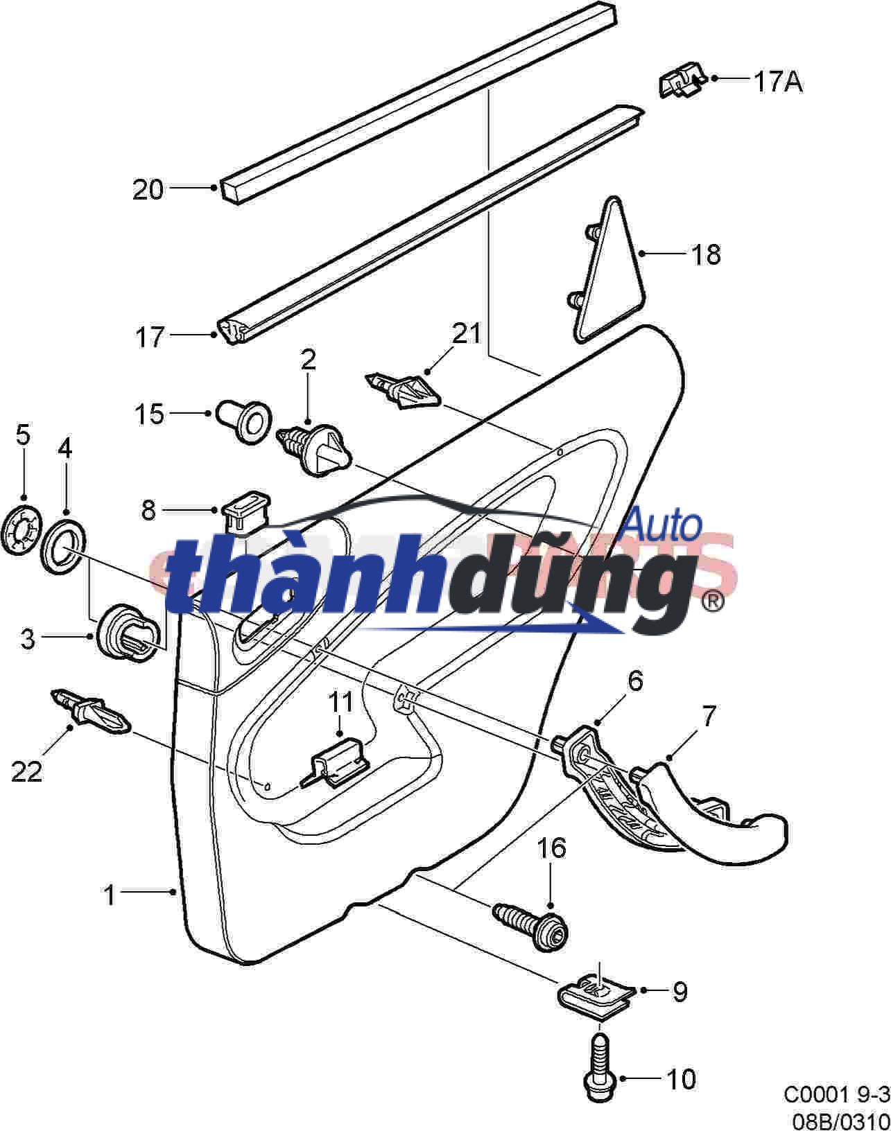 TAY MỞ CỬA NGOÀI FORD RANGER 2020 - Ảnh 3