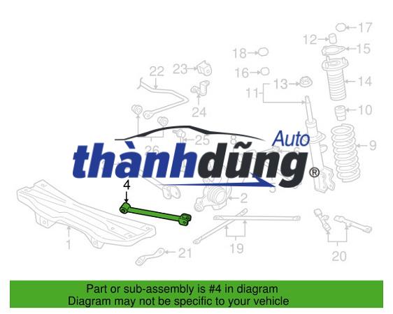 CAO SU THANH GIẰNG XE HYUNDAI ELANTRA 2010 | 551181D000 - Ảnh 4