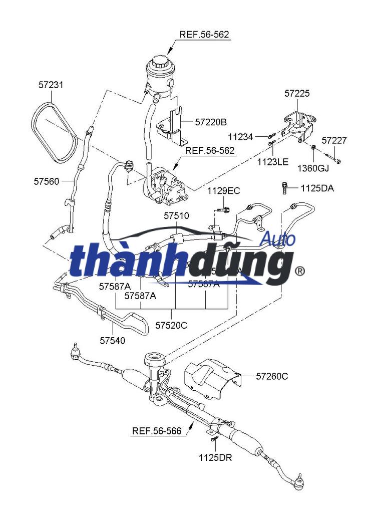 TUY Ô TRỢ LỰC LÁI FORD MONDEO 2007 | LK4S7C3A719AA - Ảnh 5