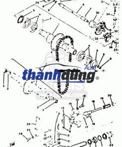 XÍCH HỘP SỐ PHỤ MITSUBISHI TRITON 2001-2008 - Ảnh 4