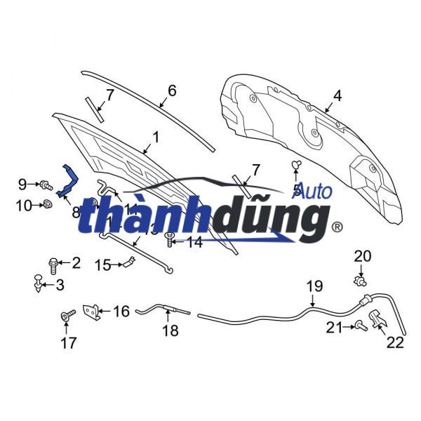 CHỐNG NÓNG NẮP CAPO MAZDA 2 2020 | DA6T56681 - Ảnh 4