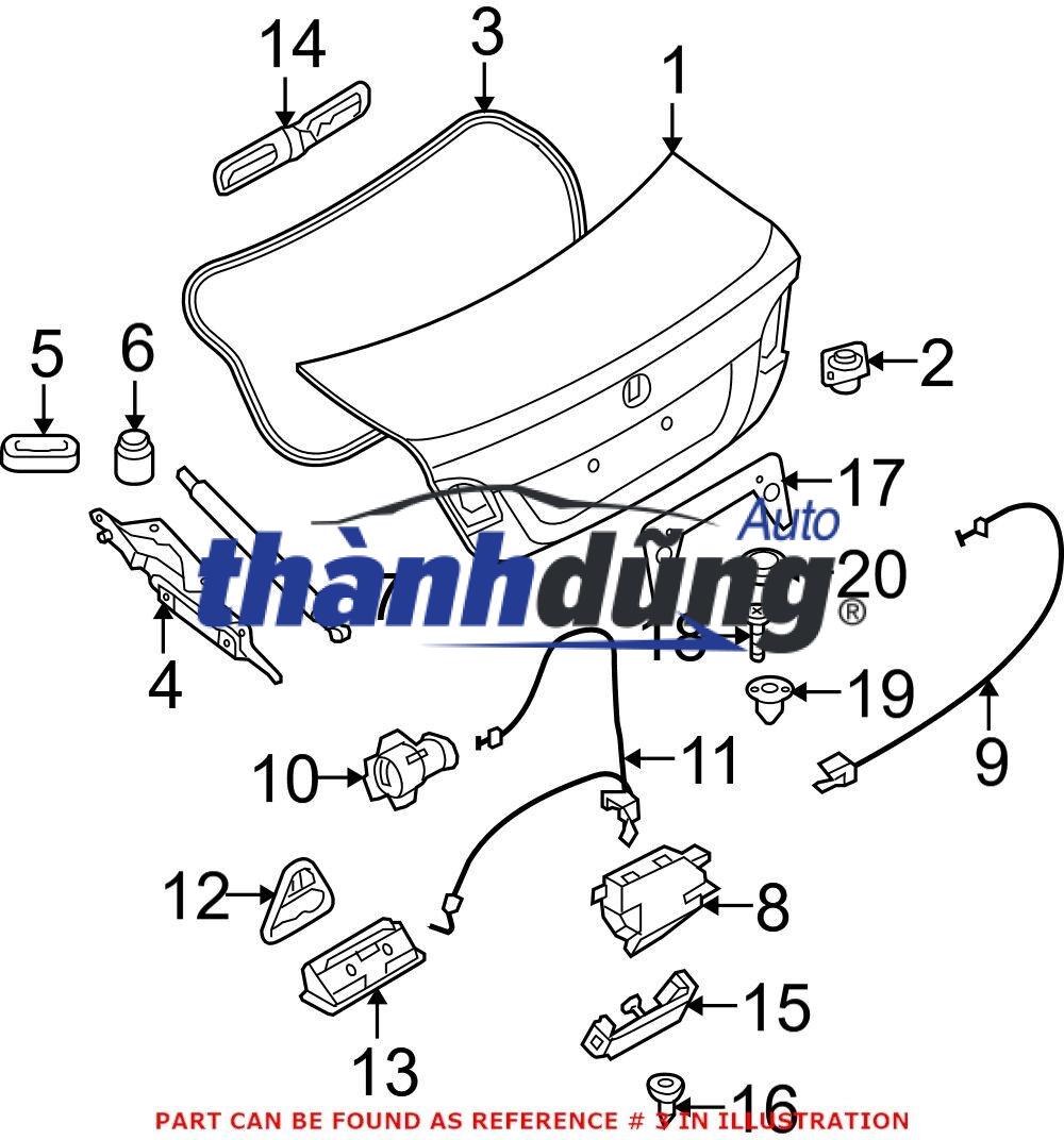 CỐP HẬU XE FORD ECOSPORT 2022 | GN1Z7440010J - Ảnh 3
