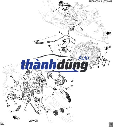 CẢM BIẾN CHÂN GA KIA MORNING 2012 | 327001Y200 - Ảnh 3