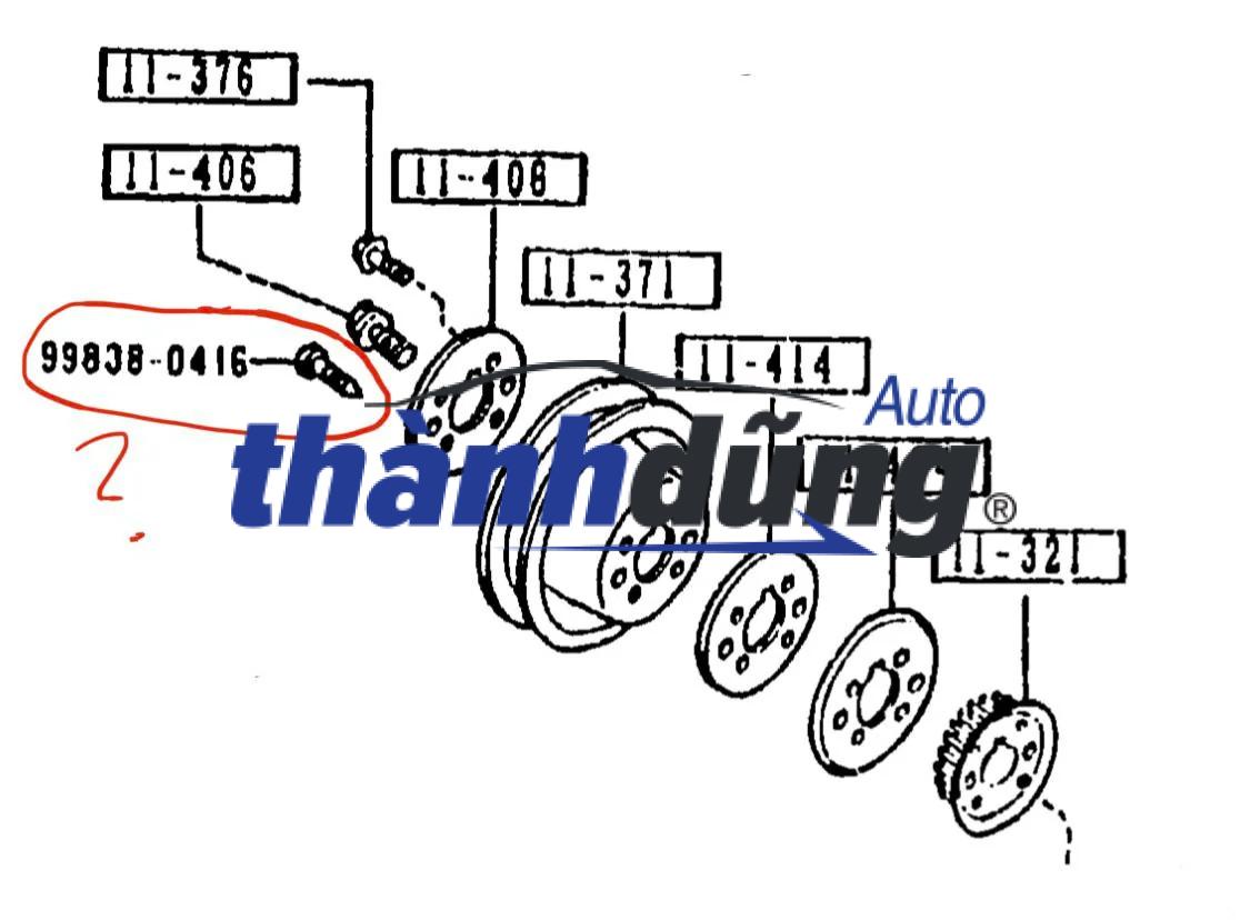 BÁNH RĂNG TRỤC CAM DONGBEN X30 - Ảnh 3