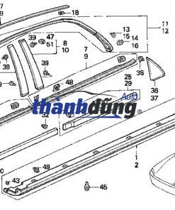 NẸP SƯỜN CÁNH CỬA LEXUS RX350 2008 - Ảnh 3