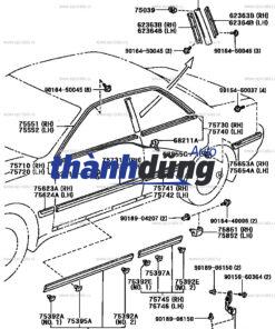 NẸP SƯỜN CÁNH CỬA LEXUS RX350 2008 - Ảnh 4