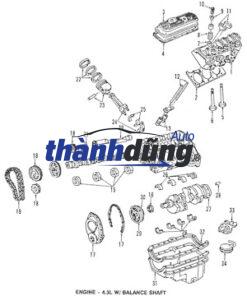 BẠC TRỤC CÂN BẰNG XE TOYOTA ALTIS 2006 | 119112801103 - Ảnh 4