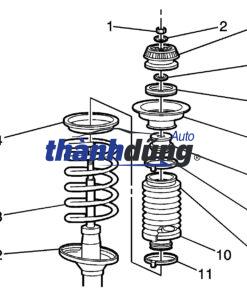 GIẢM XÓC TRƯỚC TRÁI DAEWOO NUBIRA 2003 | 96289802 - Ảnh 3