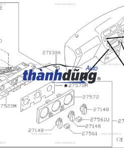 NÚM CHỈNH ĐIỀU HÒA FORD EVEREST 2008 | UB9B61195 - Ảnh 4