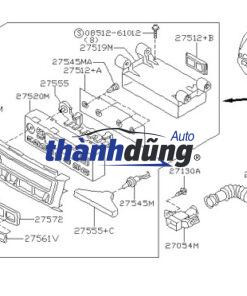 NÚM CHỈNH ĐIỀU HÒA FORD EVEREST 2008 | UB9B61195 - Ảnh 3