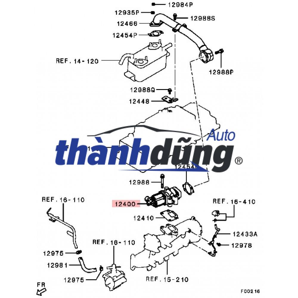 KÉT LÀM MÁT KHÍ THẢI ERG KIA K250 | 284164A800 - Ảnh 4