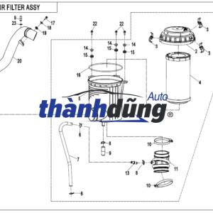 NẮP HỘP LỌC GIÓ DƯỚI CHEVROLET CAPTIVA C100 | 96628886 - Ảnh 3