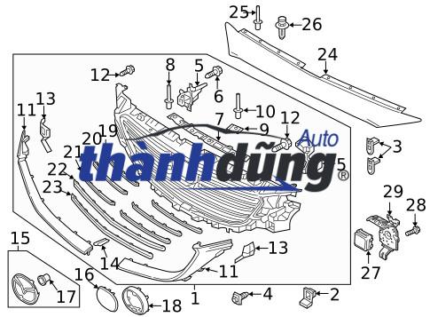 BA ĐỜ SỐC TRƯỚC DAIHATSU TERIOS 2005 | 5211987419 - Ảnh 4