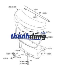 THANH XOẮN MỞ CỐP XE KIA FORTE 2020 | 79283A7020 - Ảnh 3