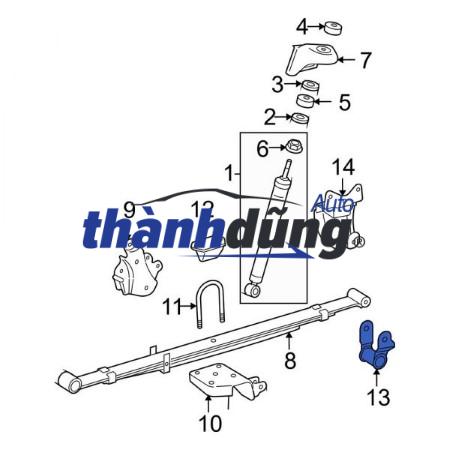 BỘ NHÍP SAU MAZDA BT50 3.2 2016 | JB3Z5560AV - Ảnh 4