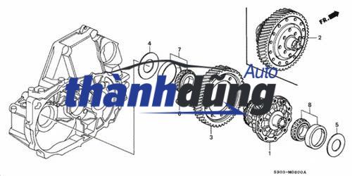 BÁNH RĂNG SỐ LÙI XE HYUNDAI HD65 | 4323047100 - Ảnh 3