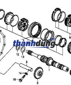 BÁNH RĂNG SỐ LÙI XE HYUNDAI HD65 | 4323047100 - Ảnh 4