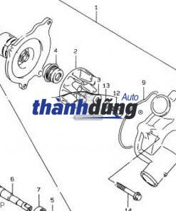 BƠM NƯỚC HYUNDAI LIBERO 2004 | 2510042540 - Ảnh 3