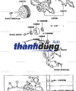 BƠM NƯỚC HYUNDAI LIBERO 2004 | 2510042540 - Ảnh 4