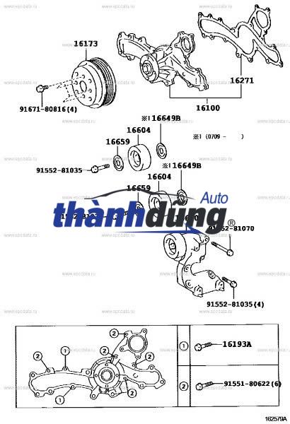 BƠM NƯỚC HYUNDAI LIBERO 2004 | 2510042540 - Ảnh 4