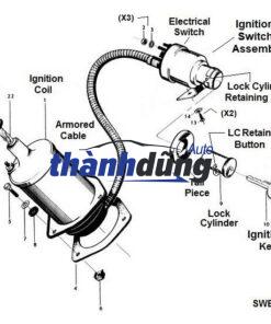Ổ KHÓA ĐỀ XE HYUNDAI I10 1.0 2010 | 81900-0XA00 - Ảnh 4